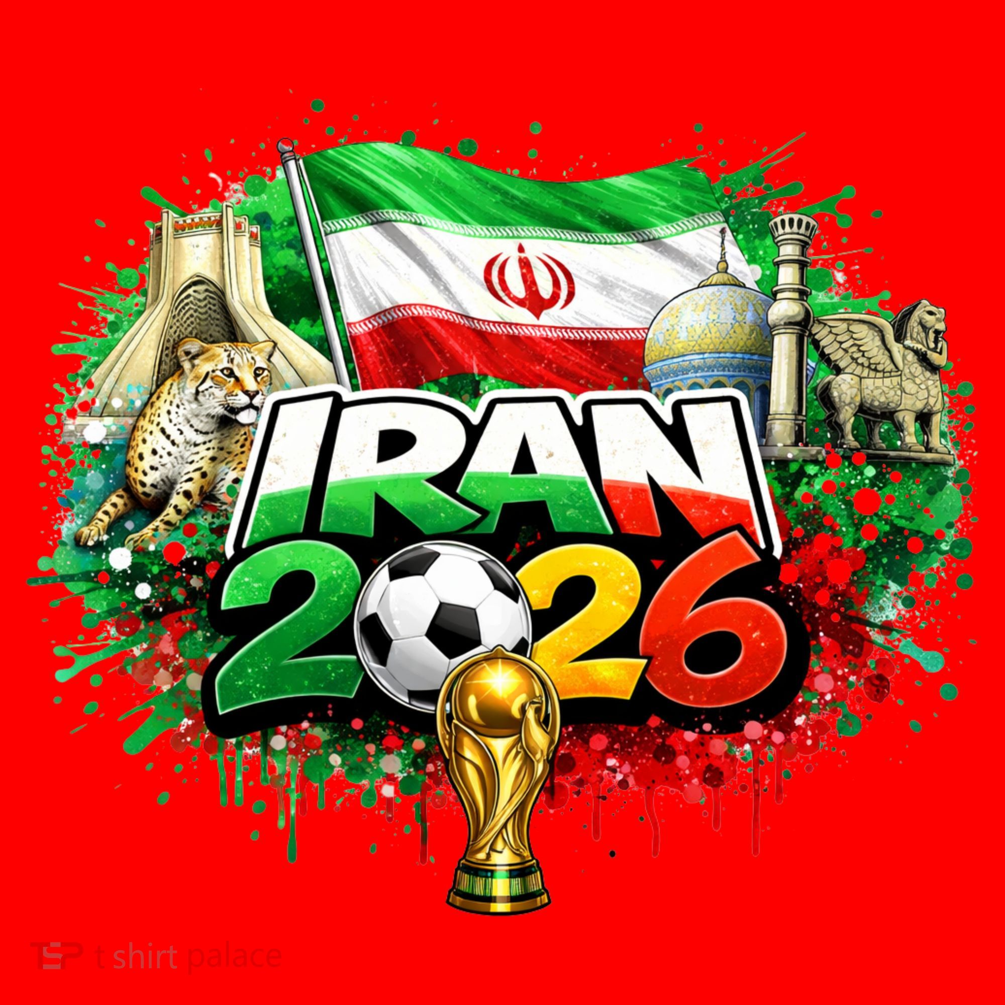 Iran North America Soccer Tournament 2026 Santa Hat