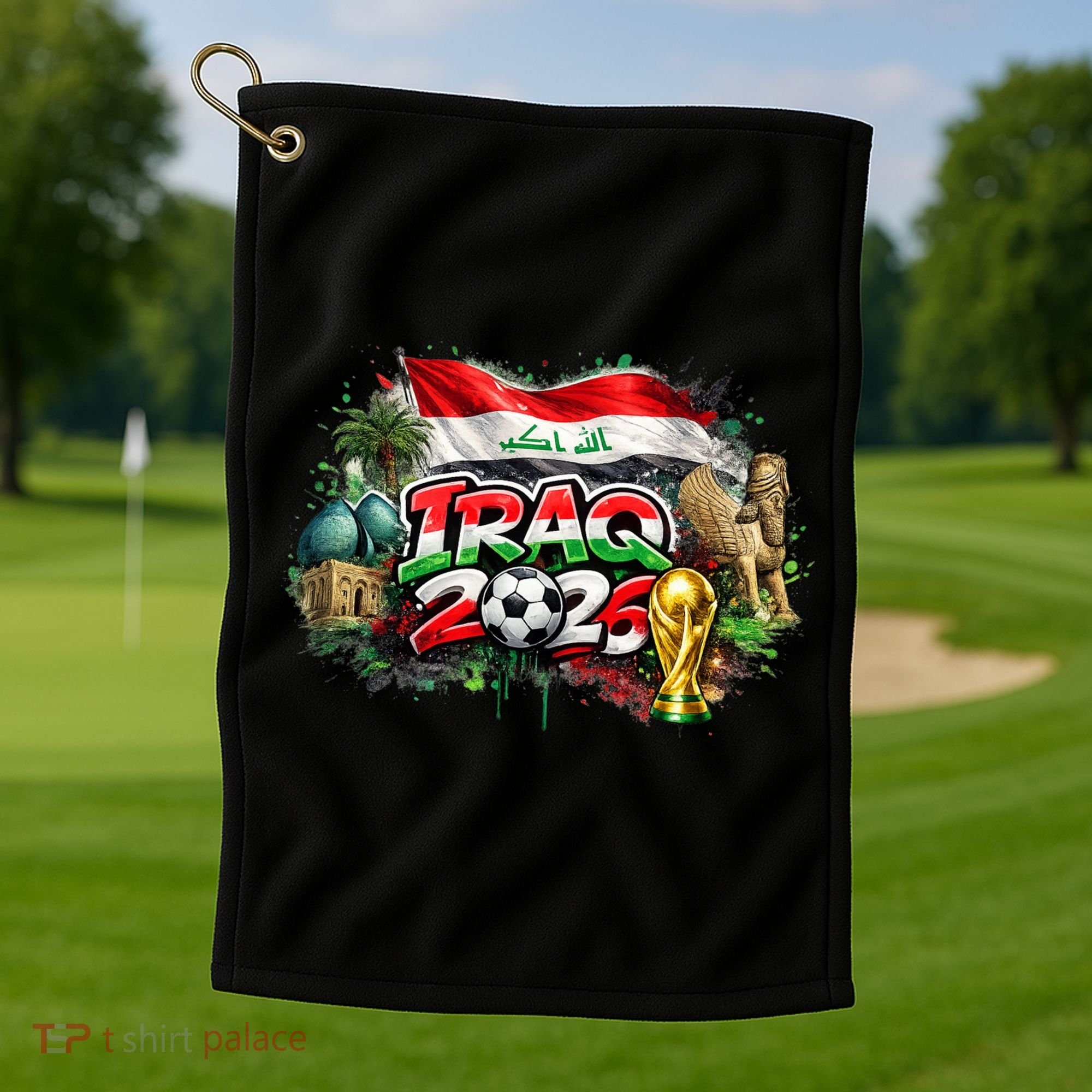Iraq North America Soccer Tournament 2026 Golf Towel