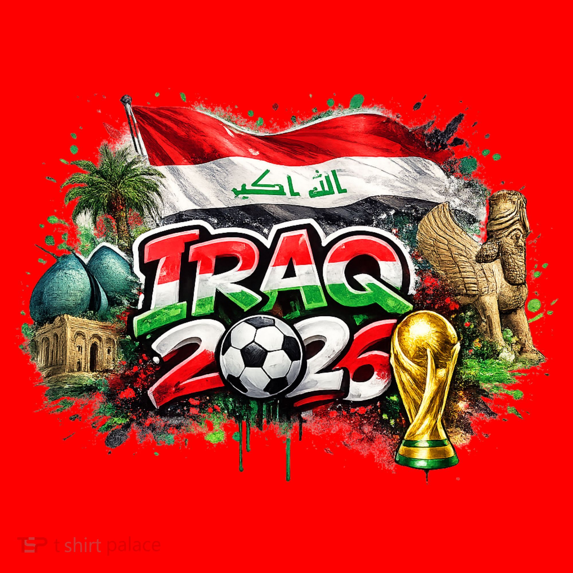 Iraq North America Soccer Tournament 2026 Santa Hat