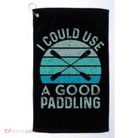 I Need A Good Paddling Funny Kayak Kayaking Golf Towel thumb 0