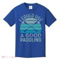 I Need A Good Paddling Funny Kayak Kayaking Kids T-Shirt thumb 0
