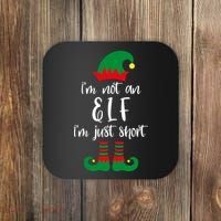 I'm Not An Elf I'm Just Short Coaster thumb 0