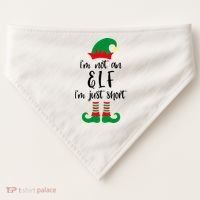 I'm Not An Elf I'm Just Short USA-Made Doggie Bandana thumb 0