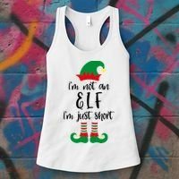 I'm Not An Elf I'm Just Short Women's Tank Top thumb 3