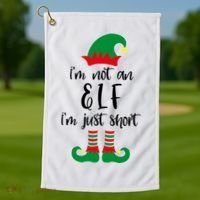 I'm Not An Elf I'm Just Short Golf Towel thumb 1