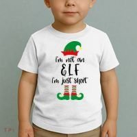 I'm Not An Elf I'm Just Short Toddler T-Shirt thumb 2