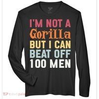 I'm Not A Gorilla But I Can Beat Off  Zone Performance Long-Sleeve T-Shirt thumb 0