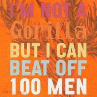 I'm Not A Gorilla But I Can Beat Off  Kati Licensed 12" Camo Cuffed Beanie thumb 2