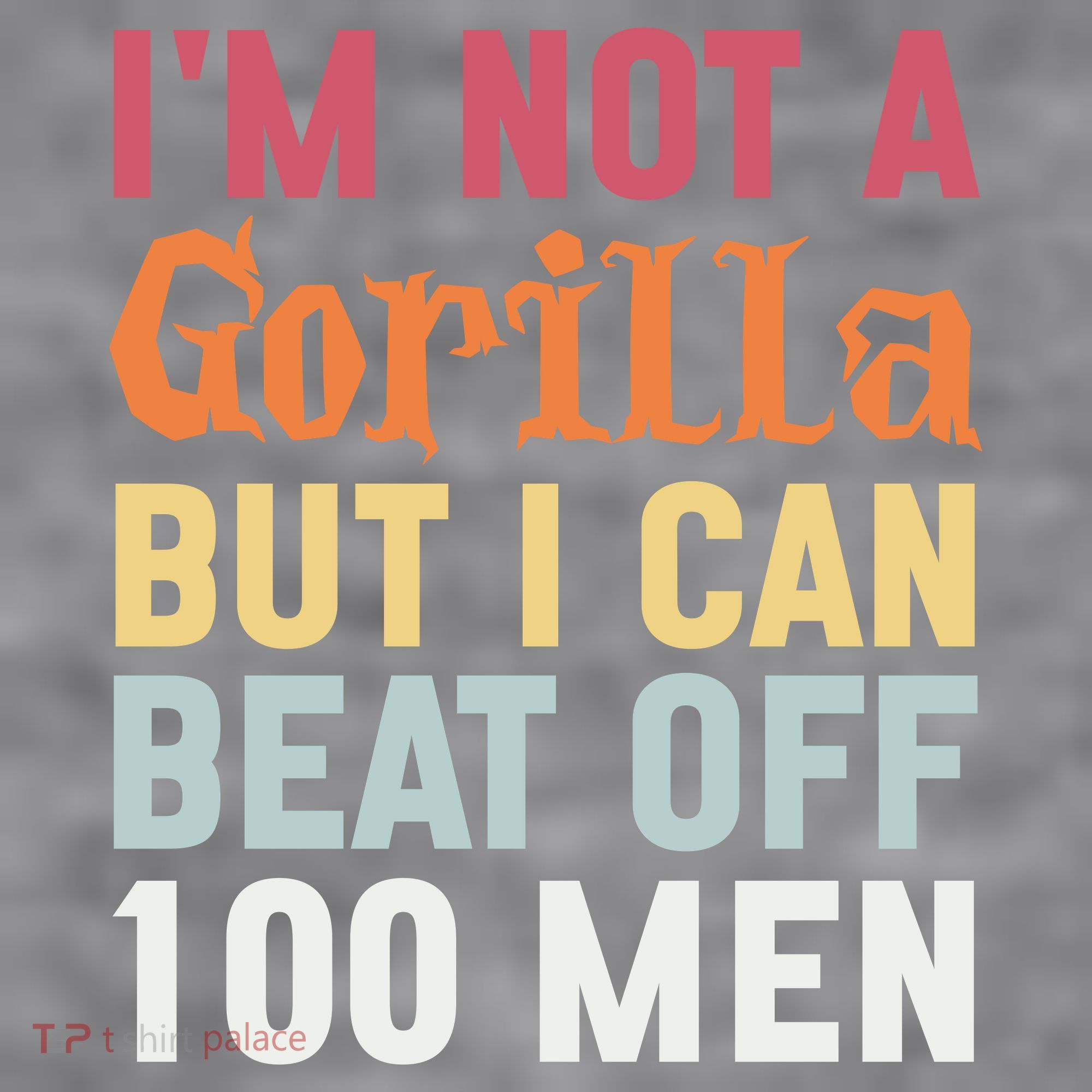 I'm Not A Gorilla But I Can Beat Off  Women's Racerback Cropped Tank