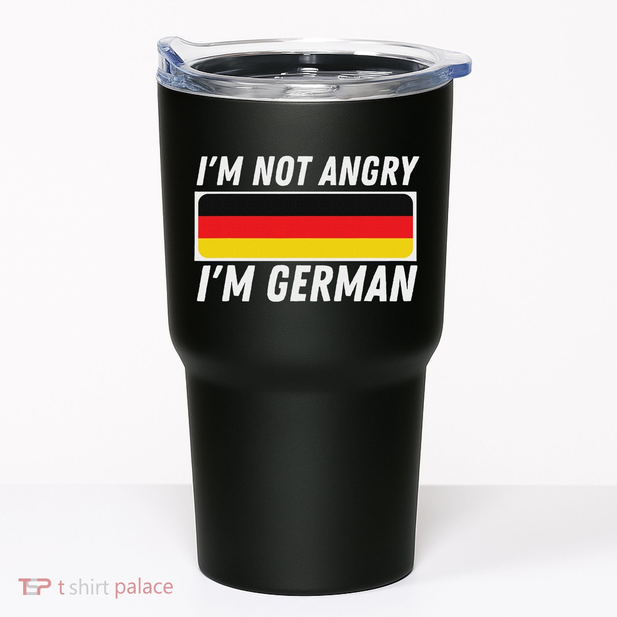 IM Not Angry IM German Germany Flag German American Tumbler