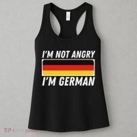 IM Not Angry IM German Germany Flag German American Women's Tank Top thumb 3