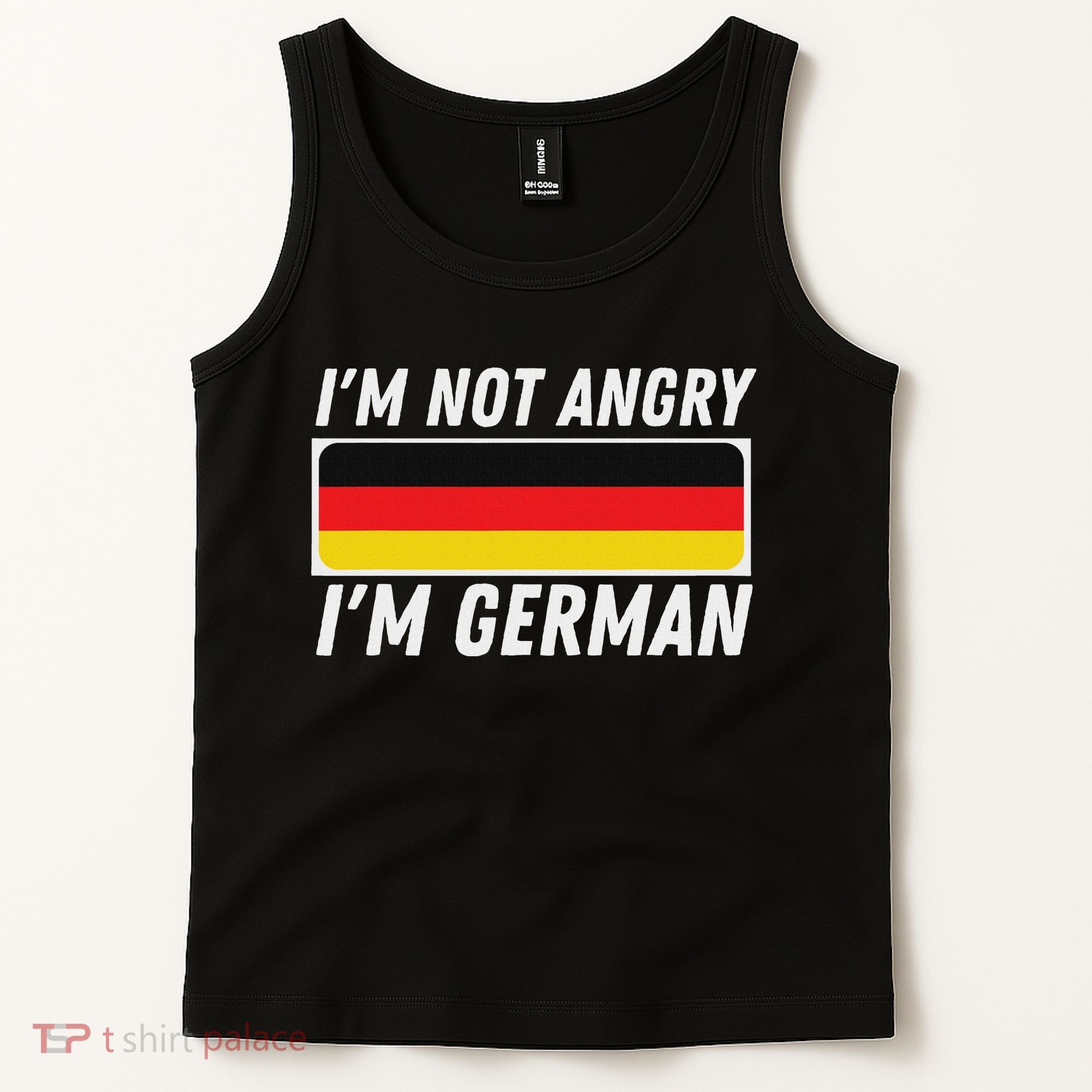 IM Not Angry IM German Germany Flag German American Tank Top