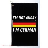 IM Not Angry IM German Germany Flag German American Golf Towel thumb 0