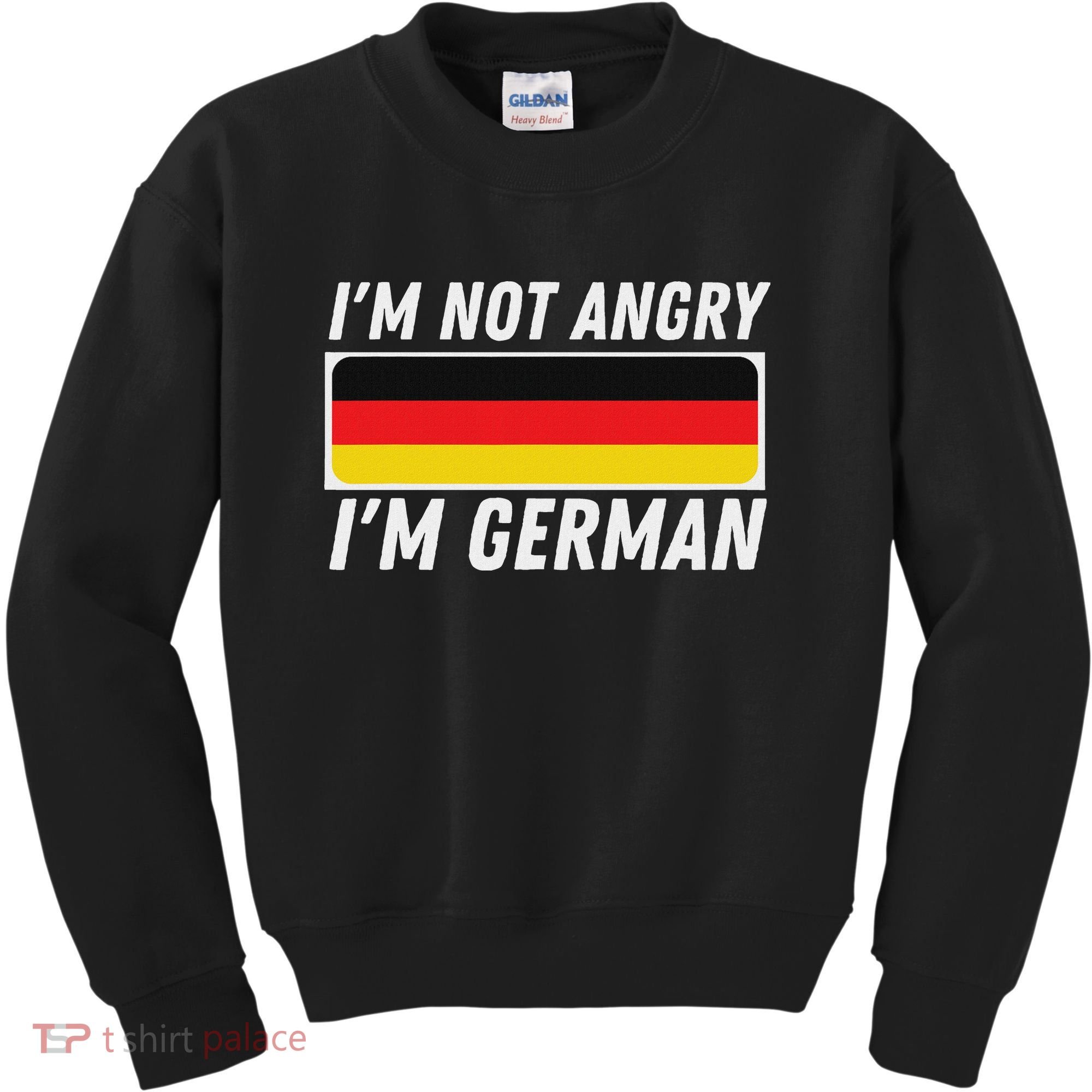 IM Not Angry IM German Germany Flag German American Kids Sweatshirt