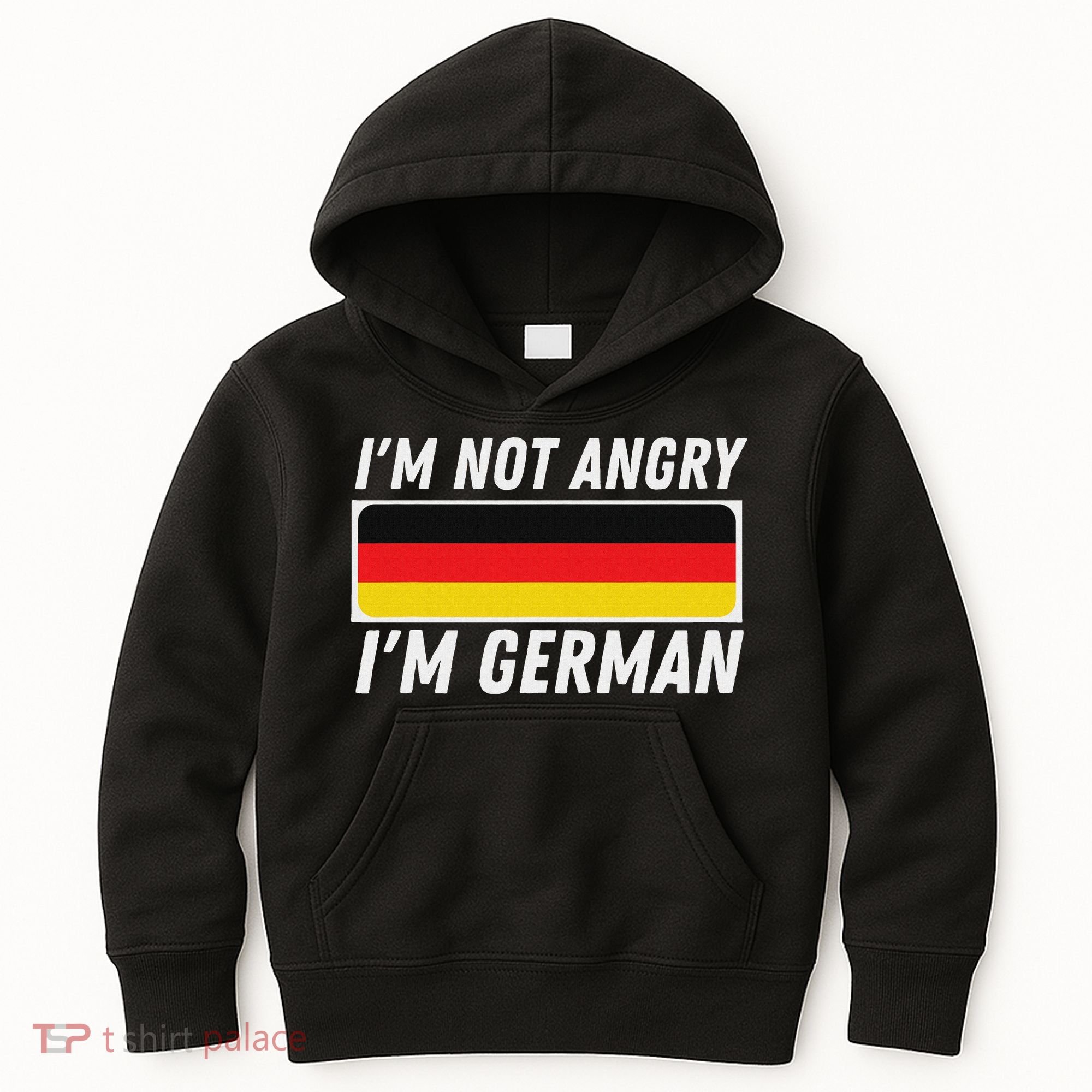 IM Not Angry IM German Germany Flag German American Kids Hoodie