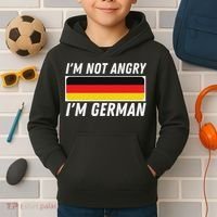 IM Not Angry IM German Germany Flag German American Kids Hoodie thumb 2