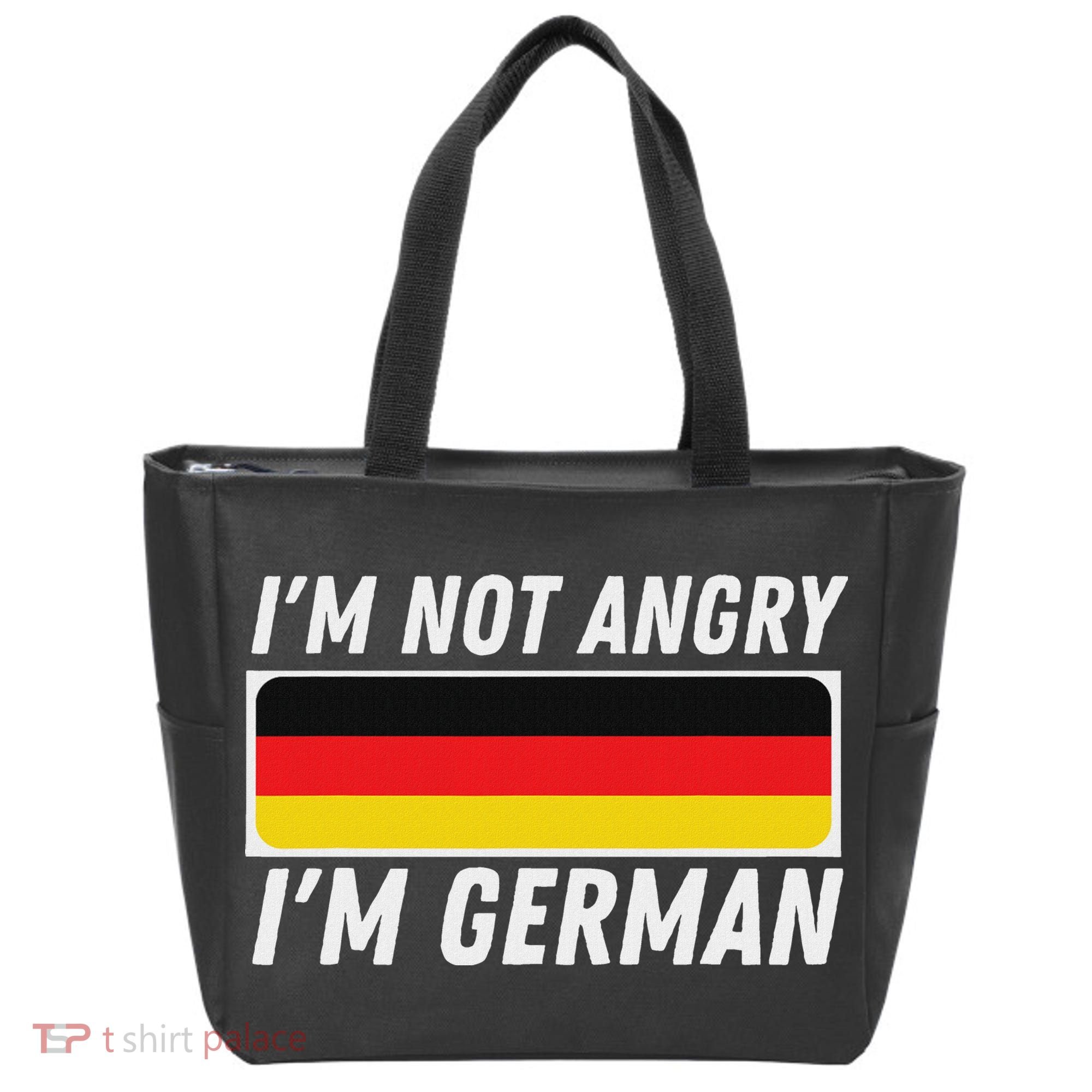 IM Not Angry IM German Germany Flag German American Tote Bag