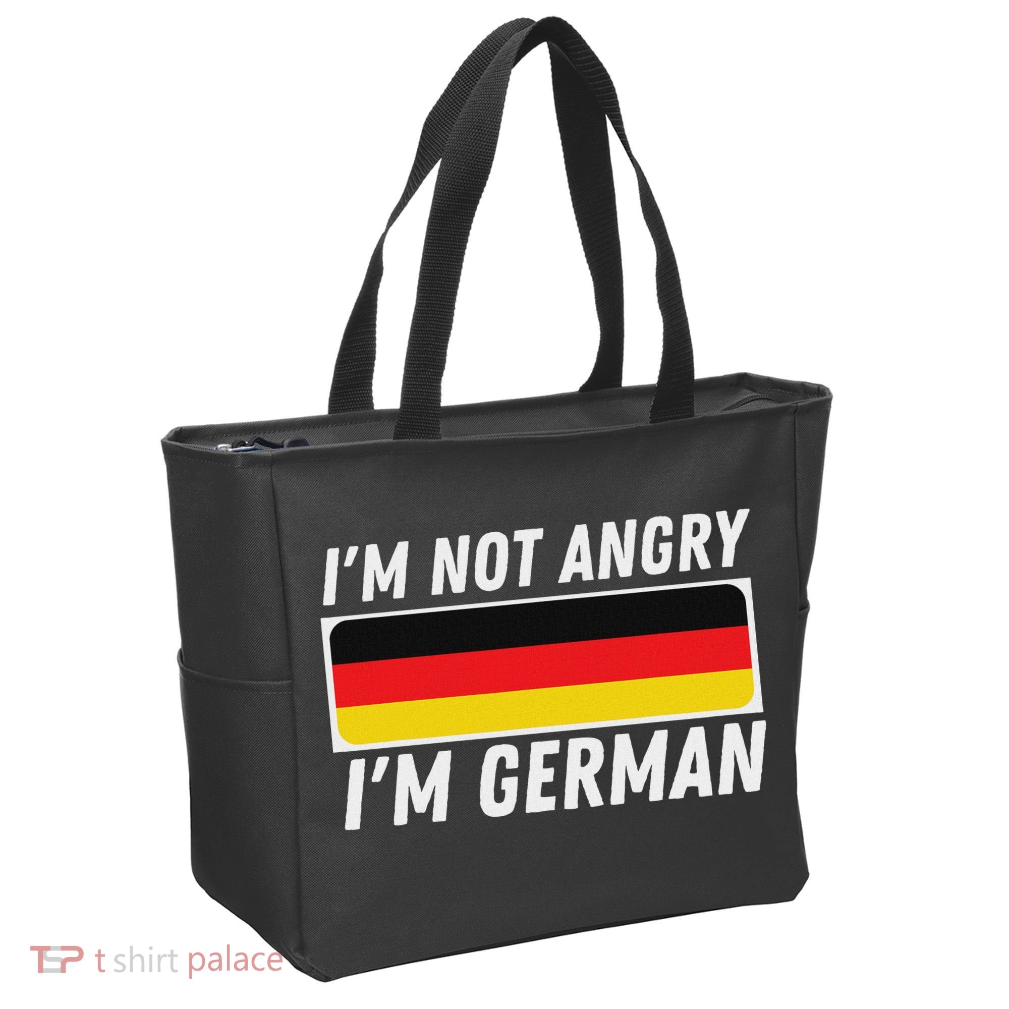 IM Not Angry IM German Germany Flag German American Tote Bag
