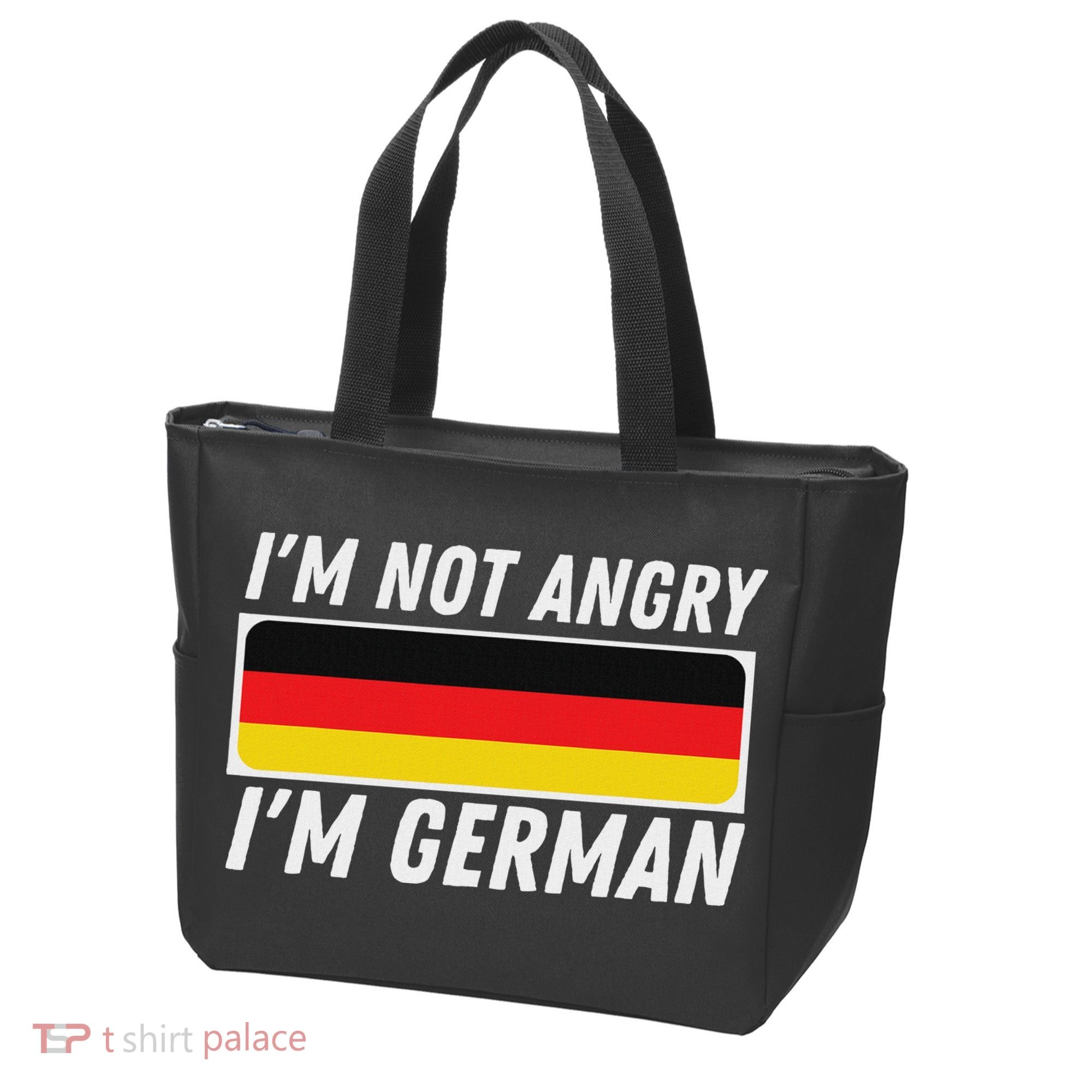 IM Not Angry IM German Germany Flag German American Tote Bag