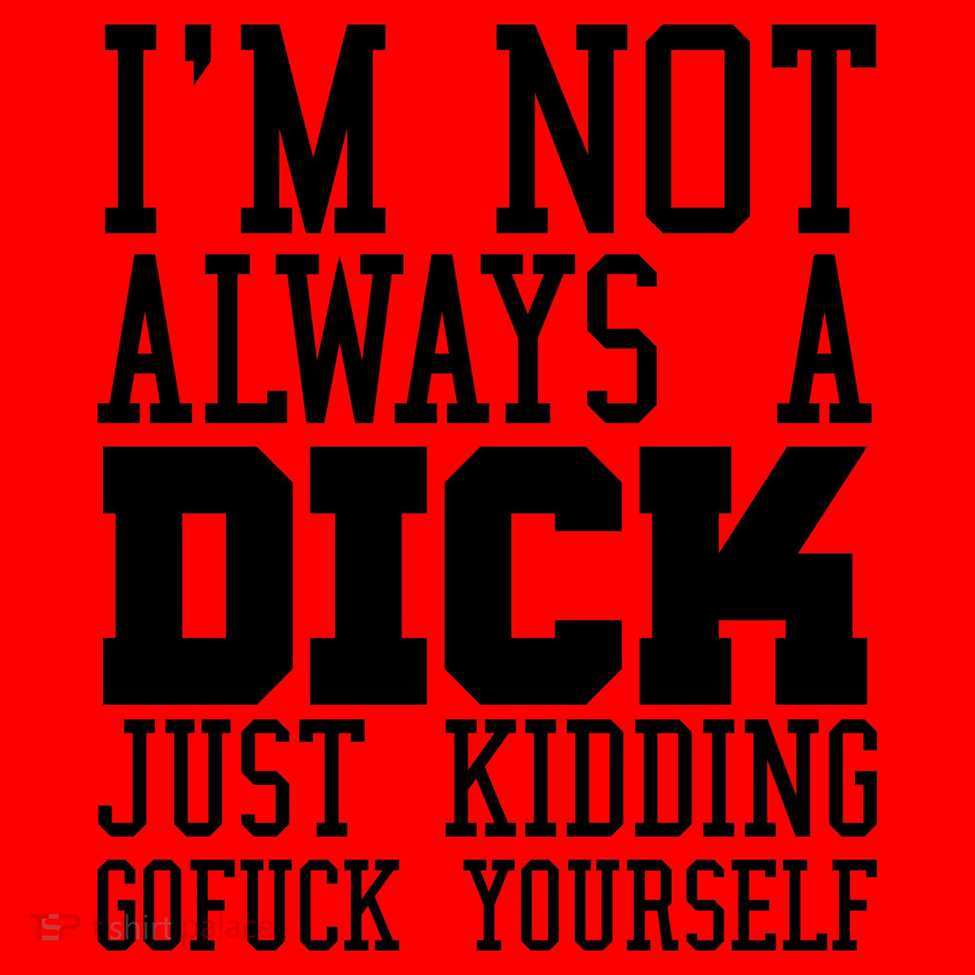 Im Not Always A Dick Just Kidding Gofuck Yourself Santa Hat