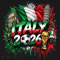 ITALY North America Soccer Tournament 2026 T-Shirt thumb 7