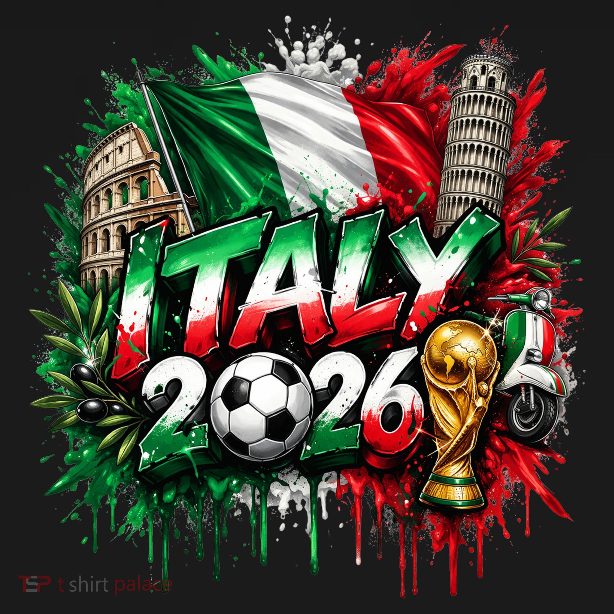 ITALY North America Soccer Tournament 2026 T-Shirt