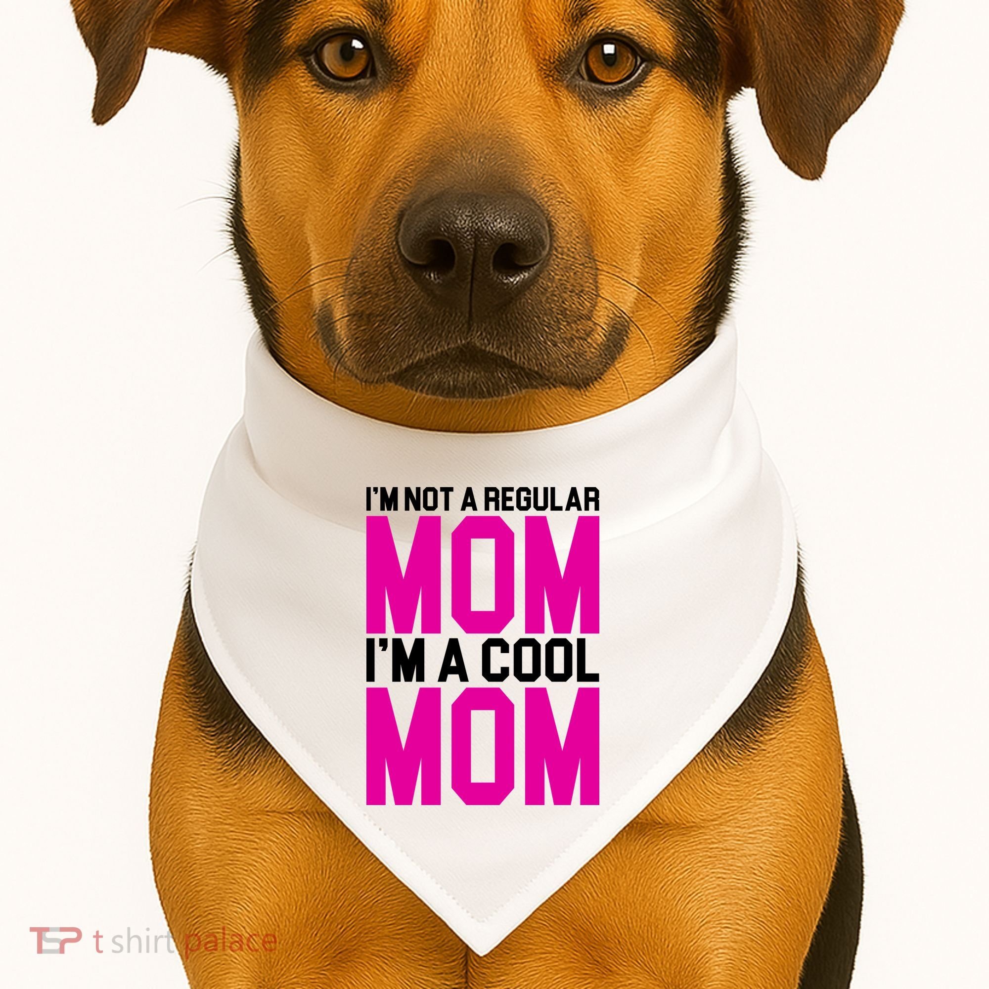 I'm Not A Regular Mom I'm A Cool Mom Gift USA-Made Doggie Bandana