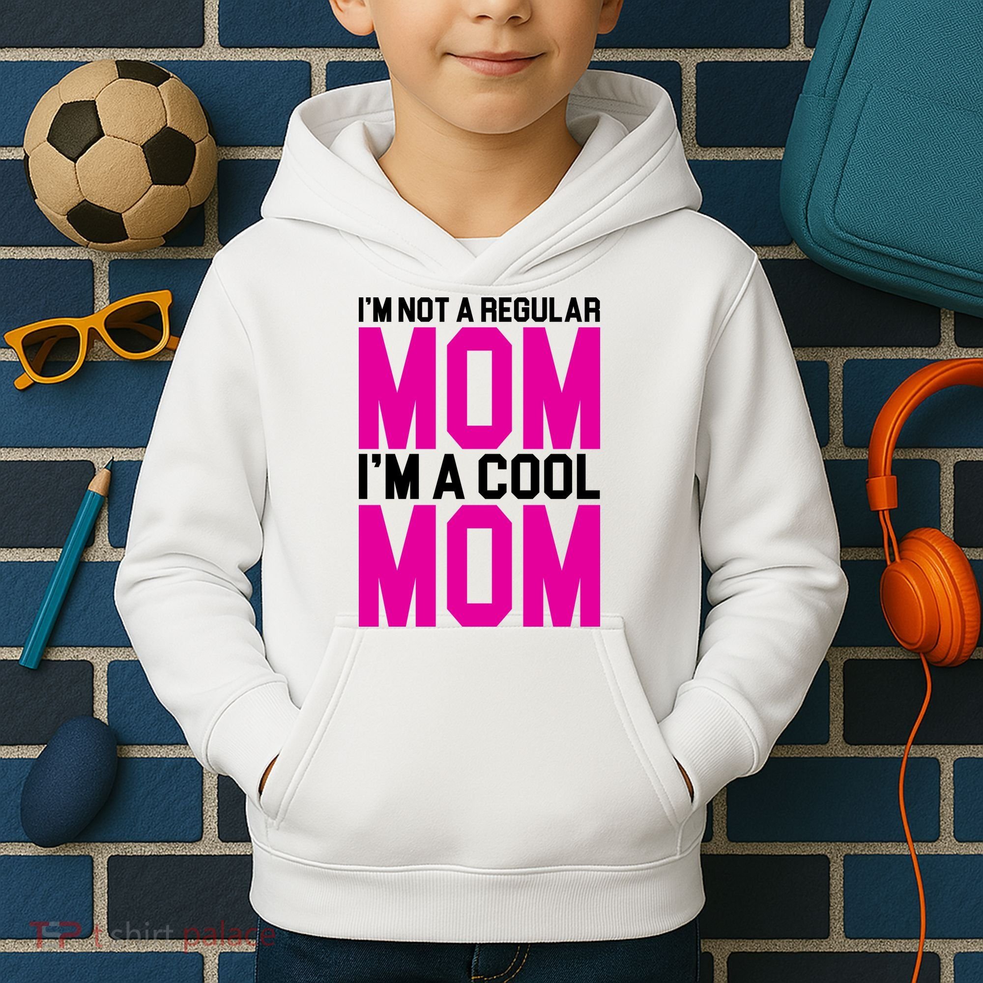 I'm Not A Regular Mom I'm A Cool Mom Gift Kids Hoodie