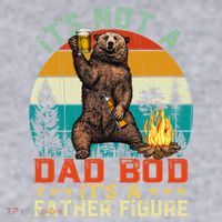 It's Not A Dad Bod It's A Father Figure Funny Bear Fathers Meaningful Gift Women's Sweatshirt thumb 2