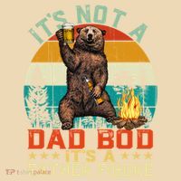 It's Not A Dad Bod It's A Father Figure Funny Bear Fathers Meaningful Gift Tote Bag thumb 4
