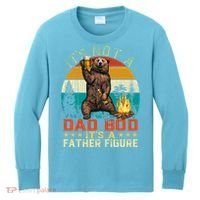It's Not A Dad Bod It's A Father Figure Funny Bear Fathers Meaningful Gift Kids Long Sleeve Shirt thumb 0