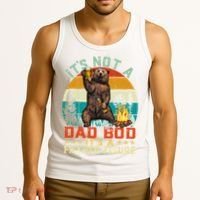 It's Not A Dad Bod It's A Father Figure Funny Bear Fathers Meaningful Gift Tank Top thumb 3