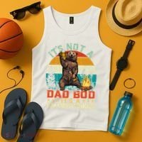 It's Not A Dad Bod It's A Father Figure Funny Bear Fathers Meaningful Gift Tank Top thumb 4