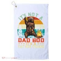 It's Not A Dad Bod It's A Father Figure Funny Bear Fathers Meaningful Gift Golf Towel thumb 0