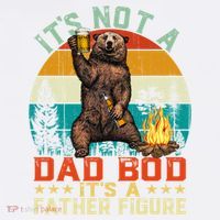 It's Not A Dad Bod It's A Father Figure Funny Bear Fathers Meaningful Gift Visor thumb 3