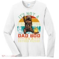 It's Not A Dad Bod It's A Father Figure Funny Bear Fathers Meaningful Gift Women's Long Sleeve Shirt thumb 0