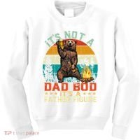 It's Not A Dad Bod It's A Father Figure Funny Bear Fathers Meaningful Gift Kids Sweatshirt thumb 0