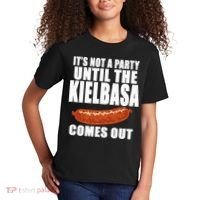 ITS NOT A PARTY UNTIL THE KIELBASA COMES OUT Funny Polish Kids T-Shirt thumb 2