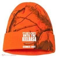 ITS NOT A PARTY UNTIL THE KIELBASA COMES OUT Funny Polish Kati Licensed 12" Camo Cuffed Beanie thumb 0