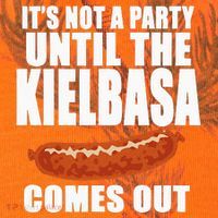 ITS NOT A PARTY UNTIL THE KIELBASA COMES OUT Funny Polish Kati Licensed 12" Camo Cuffed Beanie thumb 2
