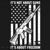 It's Not About Guns It's About Freedom Usa Ar15 Pro Gun Tote Bag thumb 4