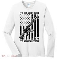 It's Not About Guns It's About Freedom Usa Ar15 Pro Gun Women's Long Sleeve Shirt thumb 0