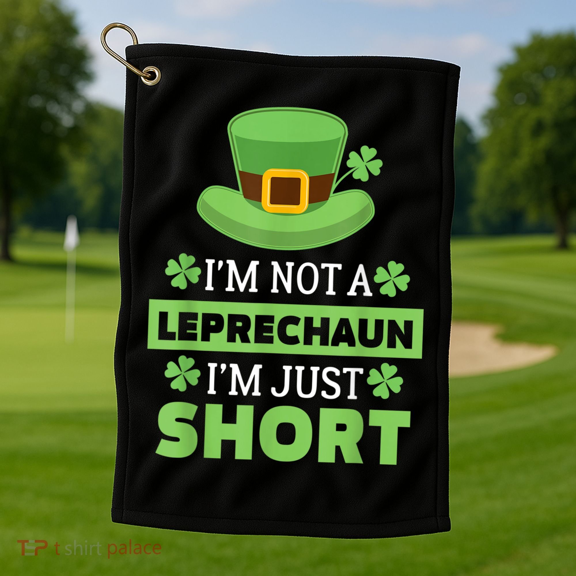 St Patricks Day, Funny St Patricks Day, St Patricks Day Leprechaun Golf Towel