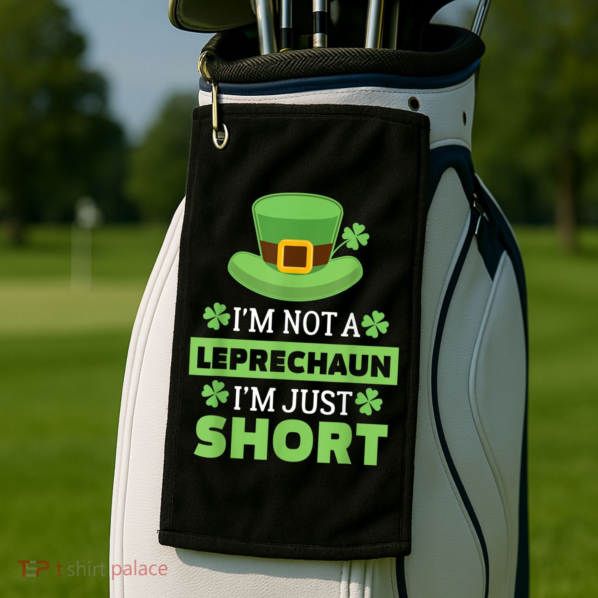 St Patricks Day, Funny St Patricks Day, St Patricks Day Leprechaun Golf Towel