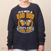 It's Not A Dad Bod It's A Father Figure Drinking Beer Women's Sweatshirt thumb 0