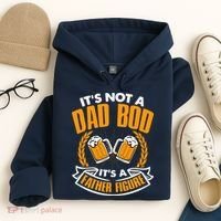 It's Not A Dad Bod It's A Father Figure Drinking Beer Hoodie thumb 4