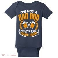 It's Not A Dad Bod It's A Father Figure Drinking Beer Baby Bodysuit thumb 0