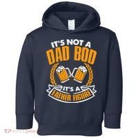 It's Not A Dad Bod It's A Father Figure Drinking Beer Toddler Hoodie thumb 0