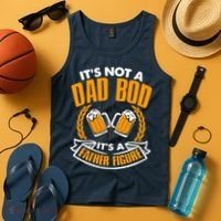 It's Not A Dad Bod It's A Father Figure Drinking Beer Tank Top thumb 4