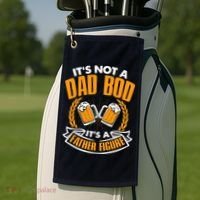 It's Not A Dad Bod It's A Father Figure Drinking Beer Golf Towel thumb 2